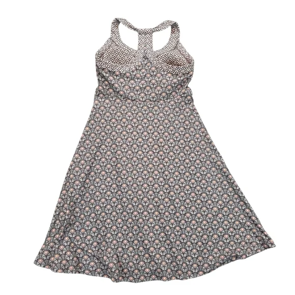 Prana Cali Racerback Halter Top Dress Hiking Outdoor Activewear Workout Dress M - Picture 2 of 12